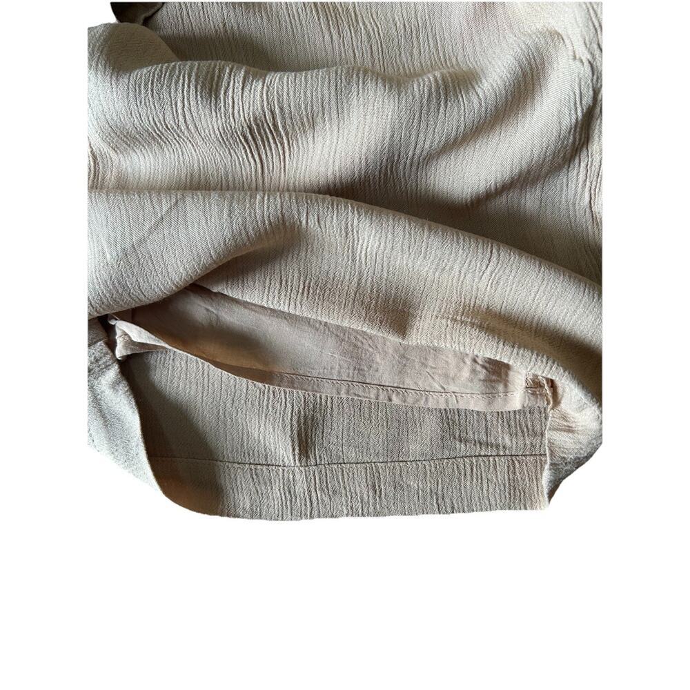 Babaton Viscose Wide Leg Pants Women's Size Small Beige Flowy Boho Minimalist - Picture 10 of 10